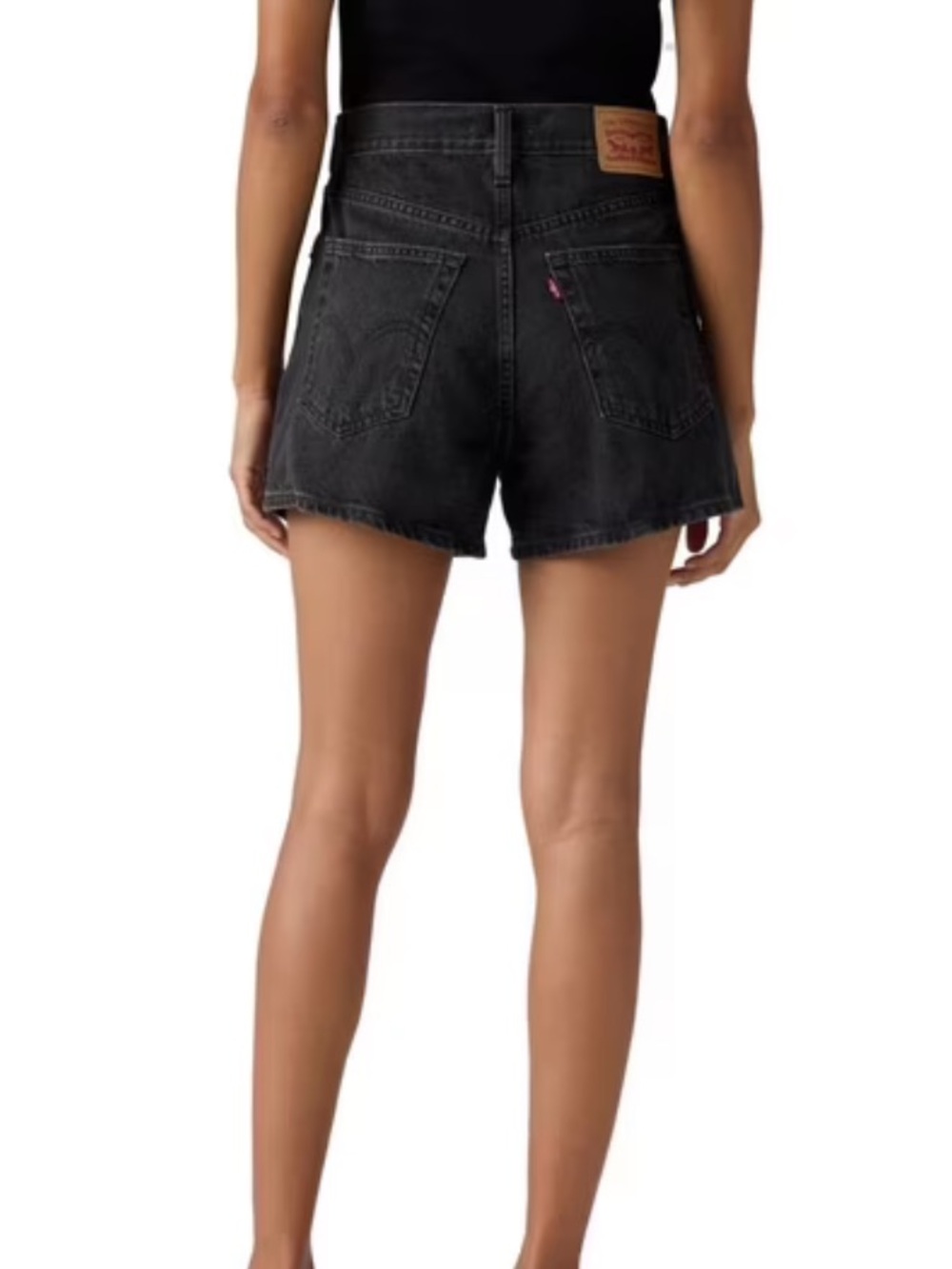 NWT Levi's Black High Waisted Mom Shorts